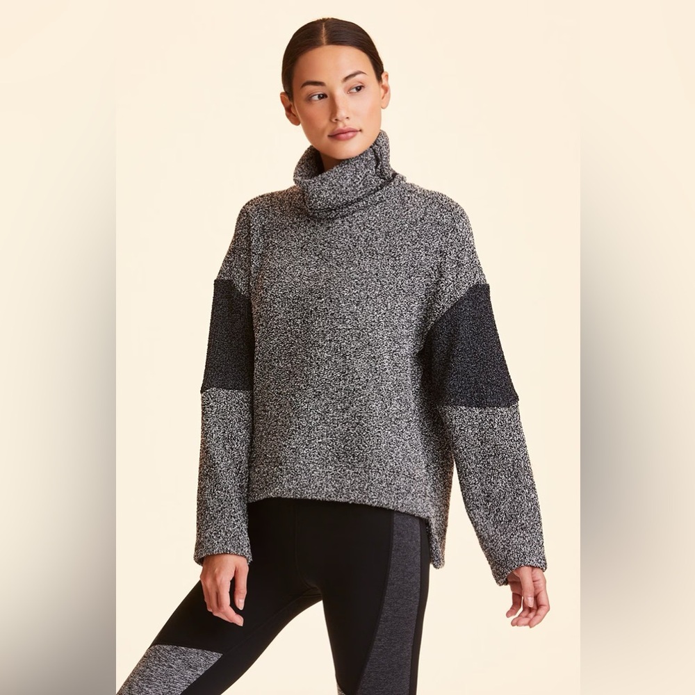 Alala Textured Retreat Bouclé Knit Cowl Sweater - Size XS